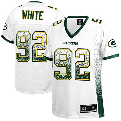 Women's Limited Reggie White Nike Jersey White - #92 Drift Fashion NFL Green Bay Packers
